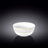 Wilmax Porzellanschale mit Goldrand 12 cm Weiß WL-880102366/A